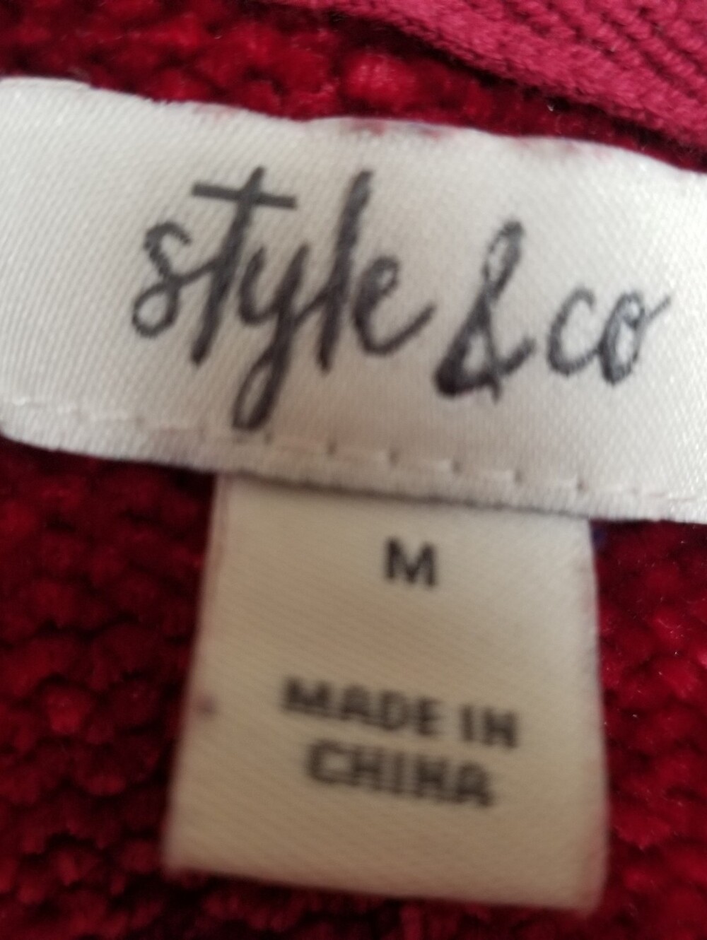 Style & Co. Chenille Sweater Medium - Picture 6 of 6